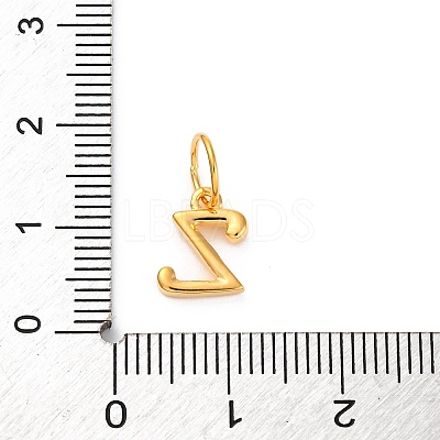 925 Sterling Silver Letter Charms with Jump Rings LS-STER-R008-01G-Z-1