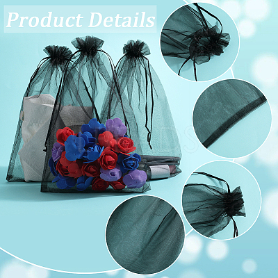 30pcs Large Organza Pouches Portable Shoes Bag Travel Storage Drawstring Bags OP-SP0001-03A-02-1