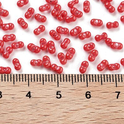 Baking Paint Glass Seed Beads SEED-A033-04S-1