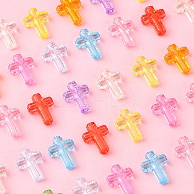 250Pcs Transparent Acrylic Beads TACR-CJ0001-54-1