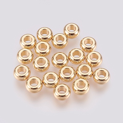 Brass Spacer Beads X-KK-R058-086G-1
