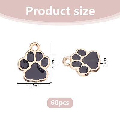 60Pcs Alloy Enamel Charms ENAM-DC0002-25-1