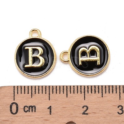 Golden Plated Alloy Charms X-ENAM-S118-02B-1