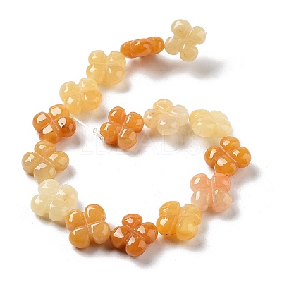 Natural Topaz Jade Beads Strands G-P520-A08-01-1