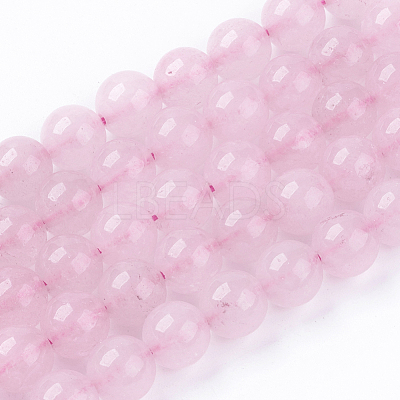 Natural White Jade Bead Strands G-R165-8mm-22-1