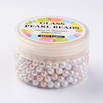 Glass Pearl Bead Sets HY-JP0001-02-A-1