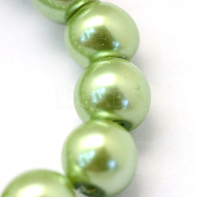 Baking Paint Glass Pearl Bead Strands HY-Q003-3mm-26-1