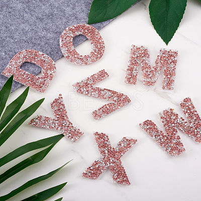 Alphabet Rhinestone Patches FW-TAC0001-01C-1