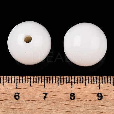Opaque Acrylic Beads OACR-H038-09-01-1