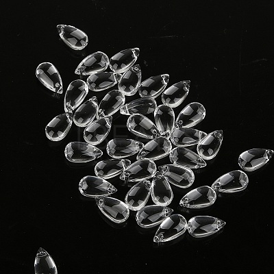 5Pcs Transparent Glass Beads GLAA-PW0001-25A-1