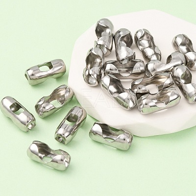 Tarnish Resistant Stainless Steel Ball Chain Connectors STAS-L018B-P-1