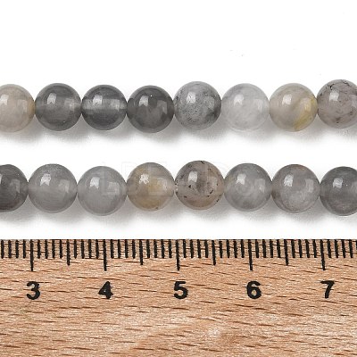 Natural Cloudy Quartz Beads Strands G-D840-69-6mm-1