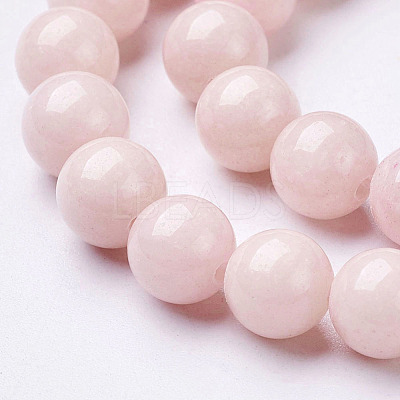 Natural Mashan Jade Round Beads Strands G-D263-8mm-XS02-1