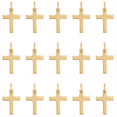 30Pcs Brass Pendants ZIRC-SC0001-35-1