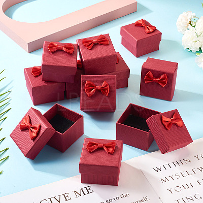 Square Cardboard Paper Ring Gift Storage Boxes CON-TAC0001-17G-1