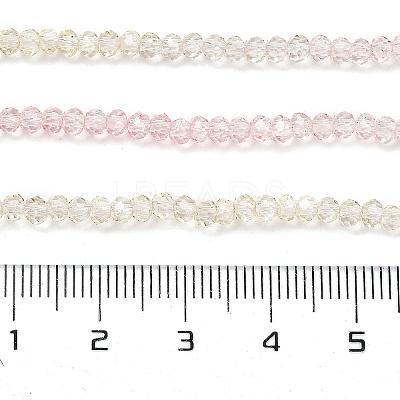 Transparent Painted Glass Beads Strands LS-DGLA-A034-T1mm-A25-1
