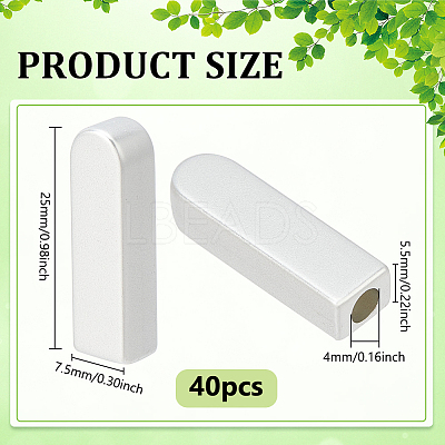 40Pcs Plastic Cord Ends FIND-NB0005-57-1