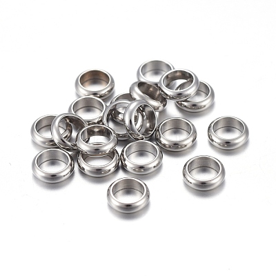 Tarnish Resistant 201 Stainless Steel Spacer Beads STAS-K200-07P-G-1