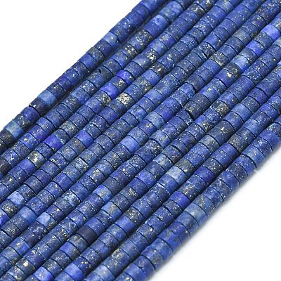 Natural Lapis Lazuli Beads Strands G-P575-B01-4x2mm-1