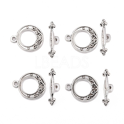 Tibetan Style Alloy Toggle Clasps LF1081Y-NF-1