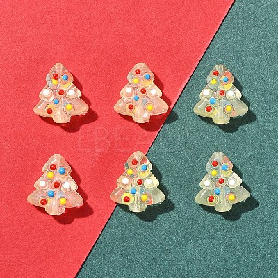 6Pcs Handmade Bumpy Glass Beads Strands LAMP-FS0001-16D-1