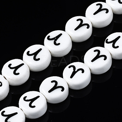 Handmade Porcelain Ceramic Beads Strands PORC-S502-032A-1