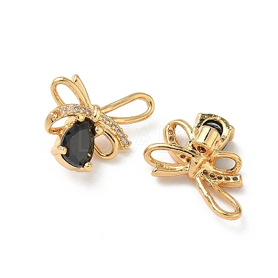 Brass Micro Pave Cubic Zirconia Pendants KK-Z136-58G-02-1