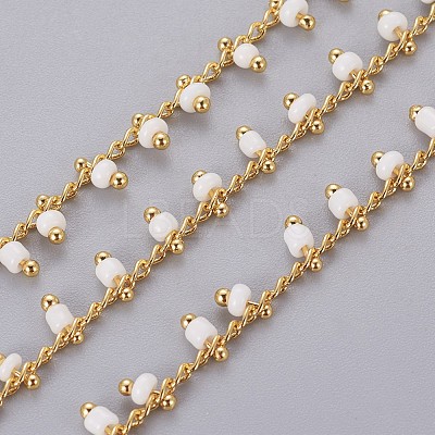 Handmade Seed Beaded Chains CHC-N016-06J-1