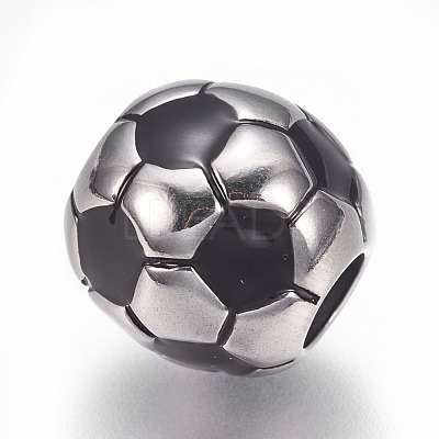 304 Stainless Steel European Beads STAS-O101-03P-14-1