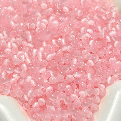 1200Pcs Imitation Cat Eye Glass Seed Beads GLAA-PA0001-08A-1