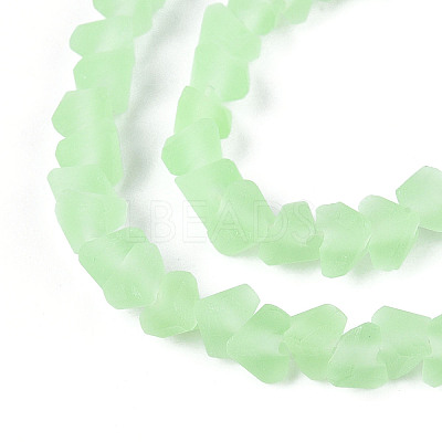 Frosted Transparent Glass Beads X1-GLAA-N016-4mm-07-1