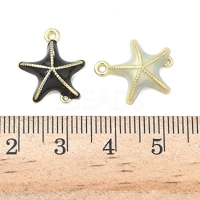 Alloy Enamel Connector Charms ENAM-G232-02G-1