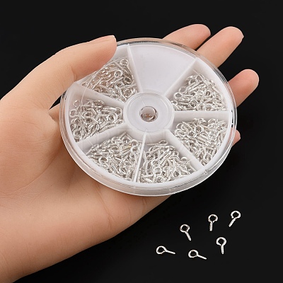 300Pcs Iron Screw Eye Pin Peg Bails IFIN-YW0001-64-1