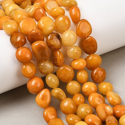 Natural Yellow Aventurine Beads Strands X-G-C257-02-1