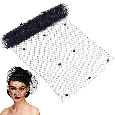 Elastic Polyester Deco Mesh Ribbons DIY-GF0009-01A-1