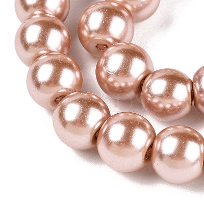 Baking Paint Glass Pearl Round Bead Strands HY-Q003-10mm-11-1