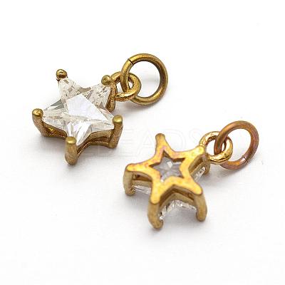 Brass Pendants KK-J299-11C-1