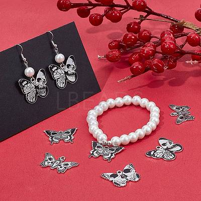 20Pcs 4 Style Halloween Alloy Enamel Pendants ENAM-SC0003-99-1