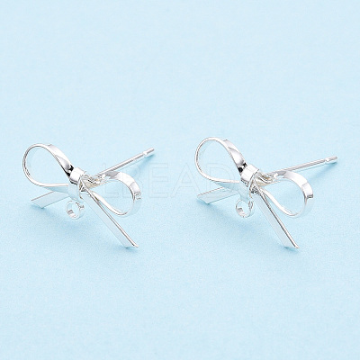 Brass Stud Earring Findings LS-X-KK-S350-013S-1