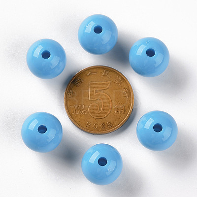 Opaque Acrylic Beads X-MACR-S370-C12mm-8-1