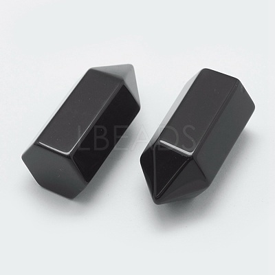 Natural Obsidian Pointed Beads G-G760-K03-1