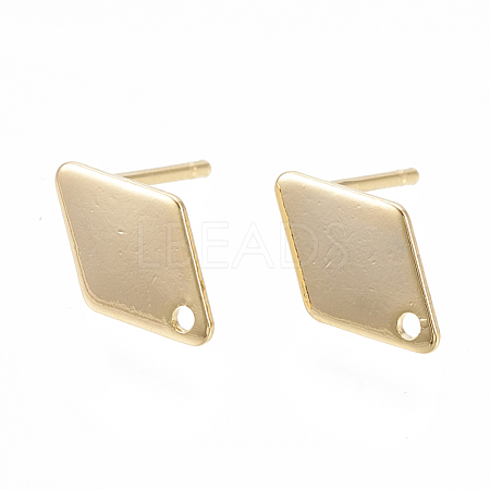 Brass Stud Earring Findings X-KK-N186-60-1