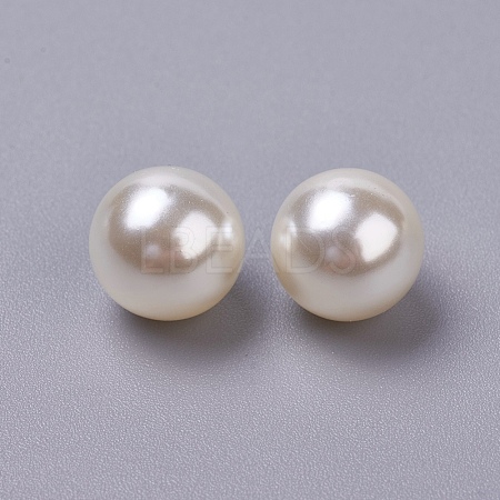 ABS Plastic Imitation Pearl Beads X-OACR-TAC0001-01I-1