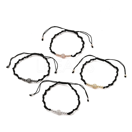 Adjustable Nylon Thread Braided Bead Bracelets Sets BJEW-JB05553-1