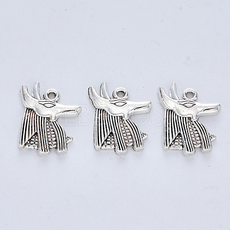 Tibetan Style Alloy Pendants TIBE-R316-075AS-RS-1