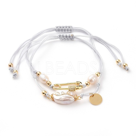 Adjustable Nylon Thread Braided Bracelets Sets BJEW-JB05809-1