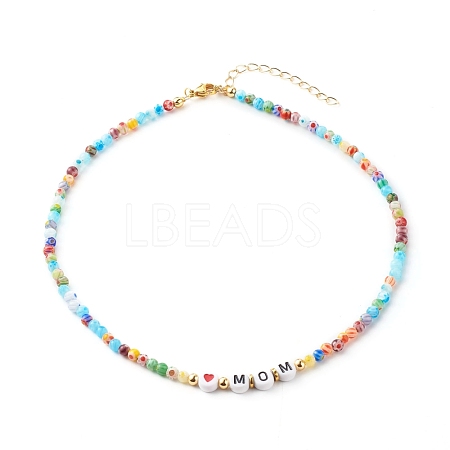 Beaded Necklaces NJEW-JN03536-01-1