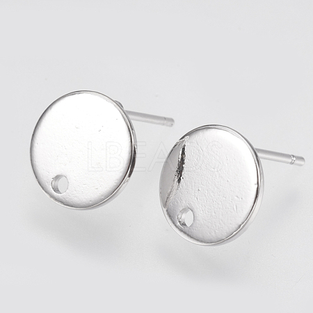 Brass Stud Earring Findings KK-T029-118P-1