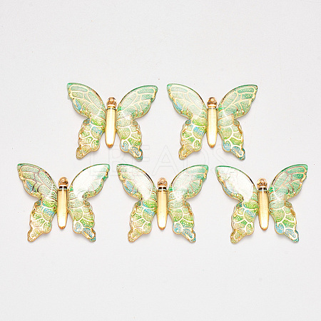 Transparent Acrylic Pendants X-TACR-R140-06H-1