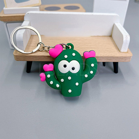 Cactus PVC Bag Keychain PW-WG29ECE-04-1